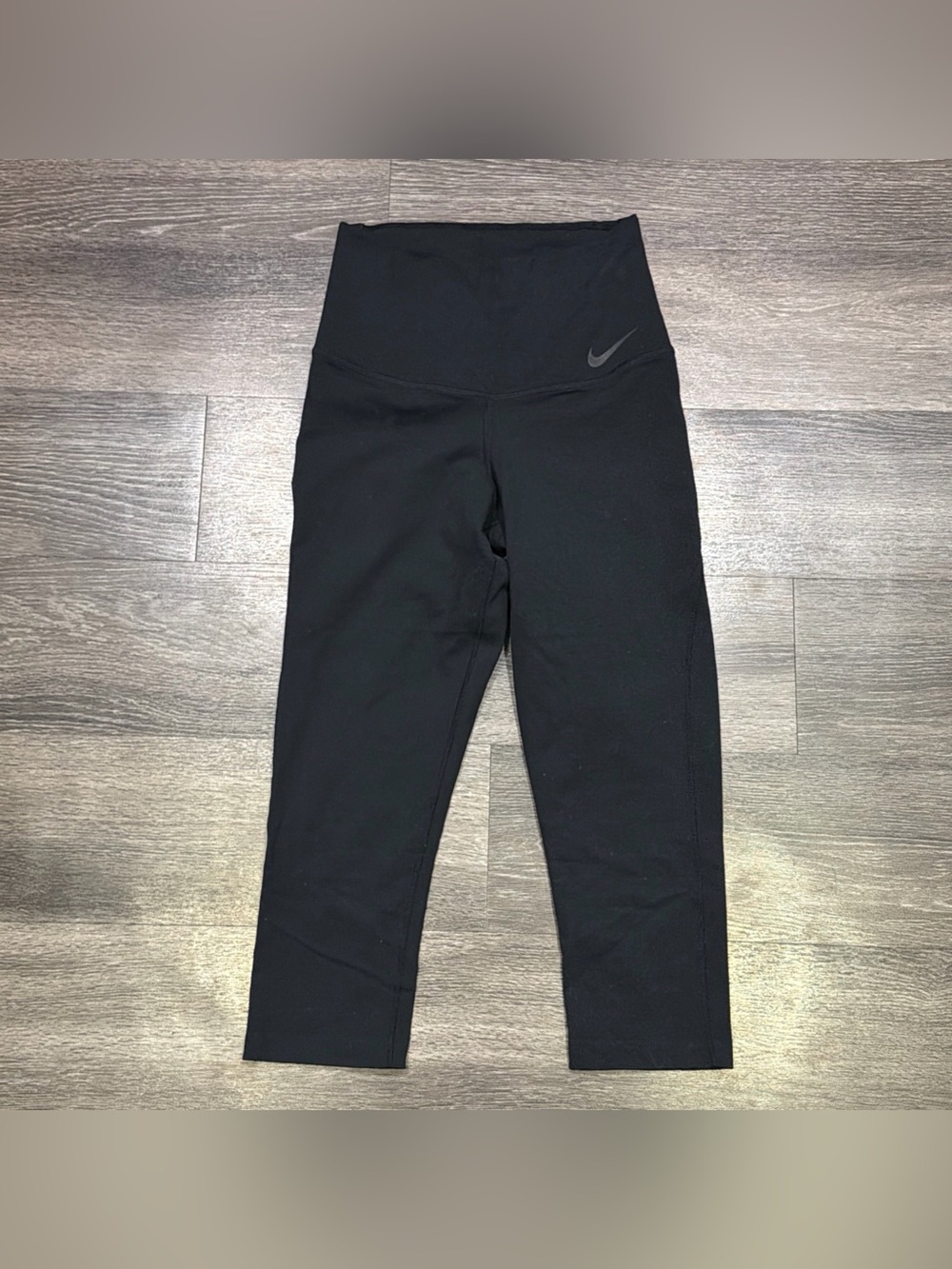 Nike Power Legendary High Rise Capri Leggings Yoga Workout Black Women’s Small